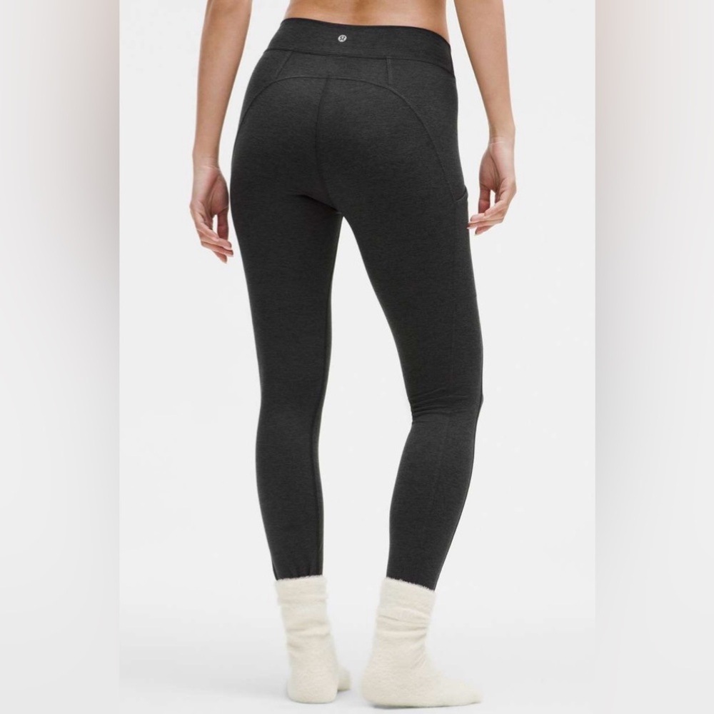 Lululemon NWT Soft Sueded High Rise Tights 25” Leggings Black Size 4